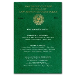 Journal of Law and Government Policy: One Nation Under God