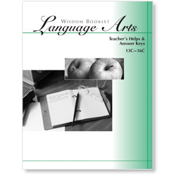 Wisdom Booklet Language Arts, Answer Keys, Level C 13-16