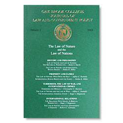 Journal of Law and Government Policy: The Law of Nature and the Law of Nations
