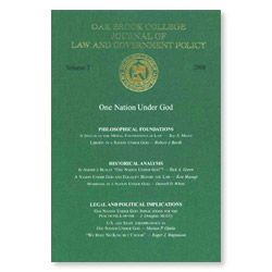 Journal of Law and Government Policy: One Nation Under God