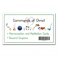 Commands of Christ Memorization and Meditation Cards for Children