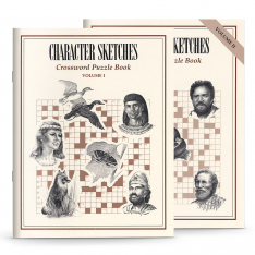 Character Sketches Crossword Puzzle Set